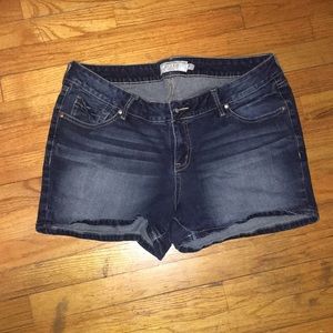 Denim shorts